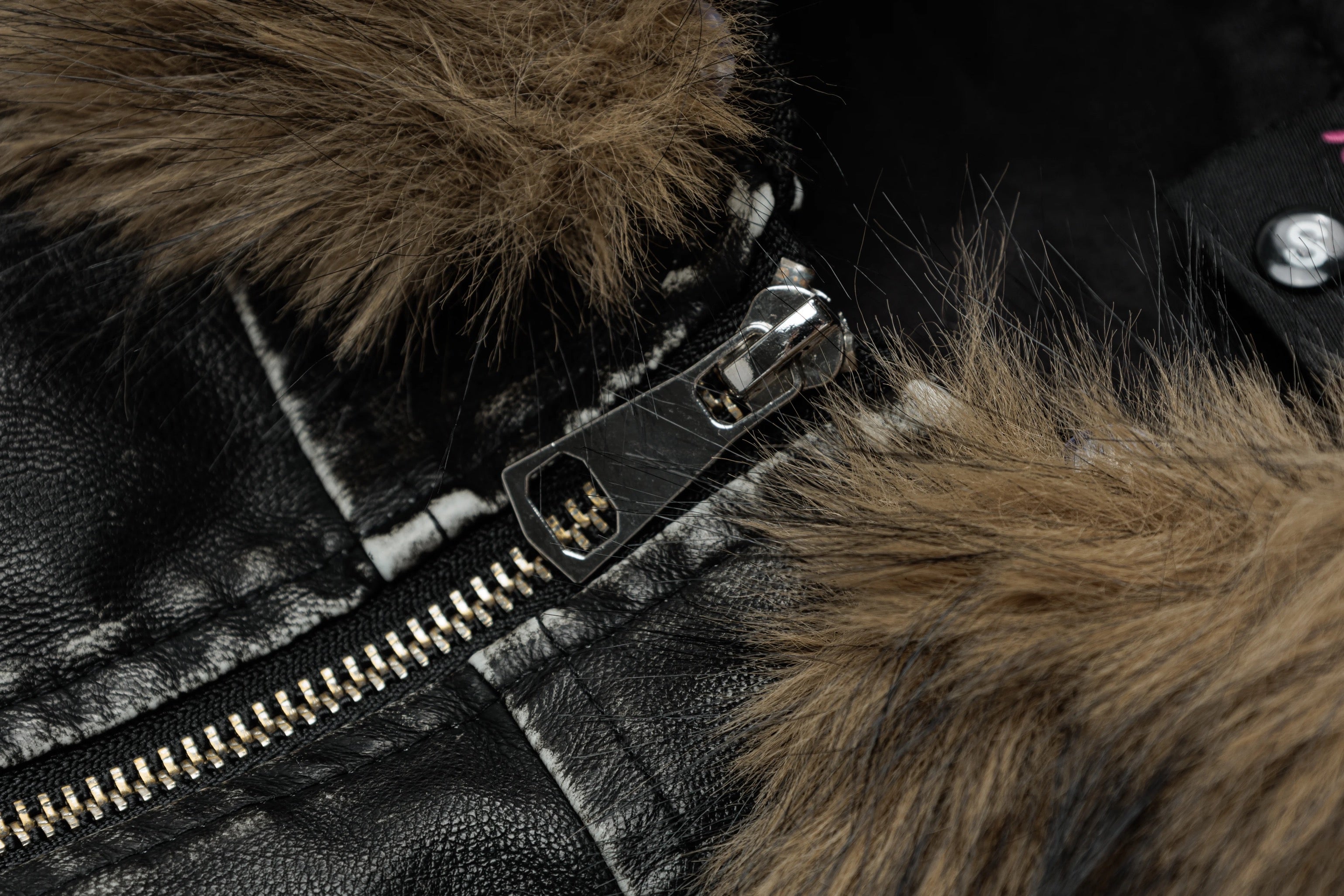 Cropped Leather Jacket mry002013