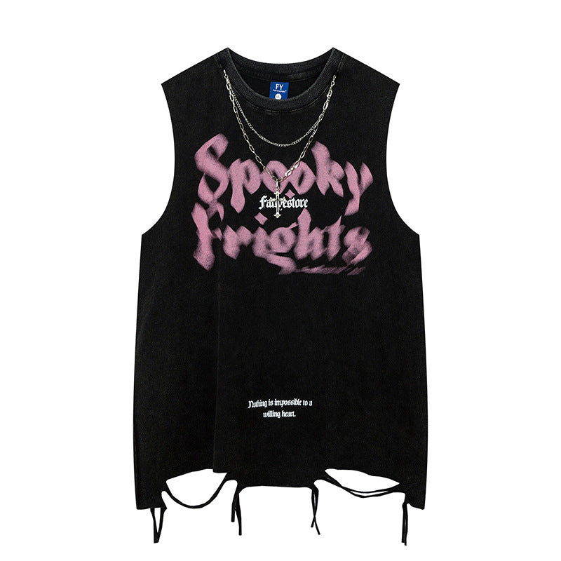 Spooky Frights Chain Tank Top mry001671