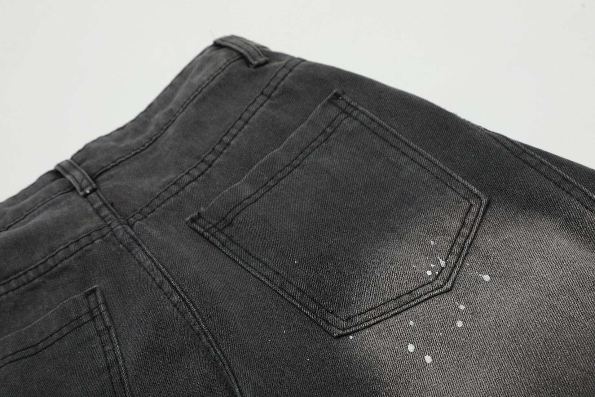【2color】Splatter Wash Balloon Denim Pants mry001753