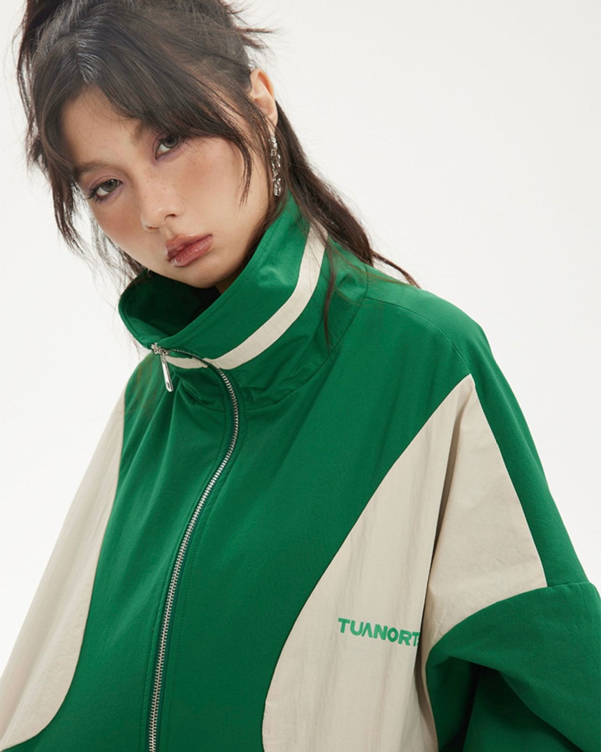 Vintage Green Sporty Jacket mry001797