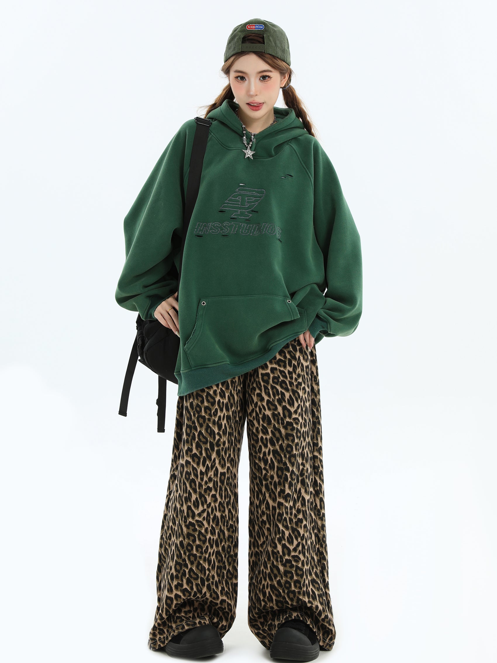 【評価★4.8以上／Tops】Washed Logo Oversized Hoodie mry001915