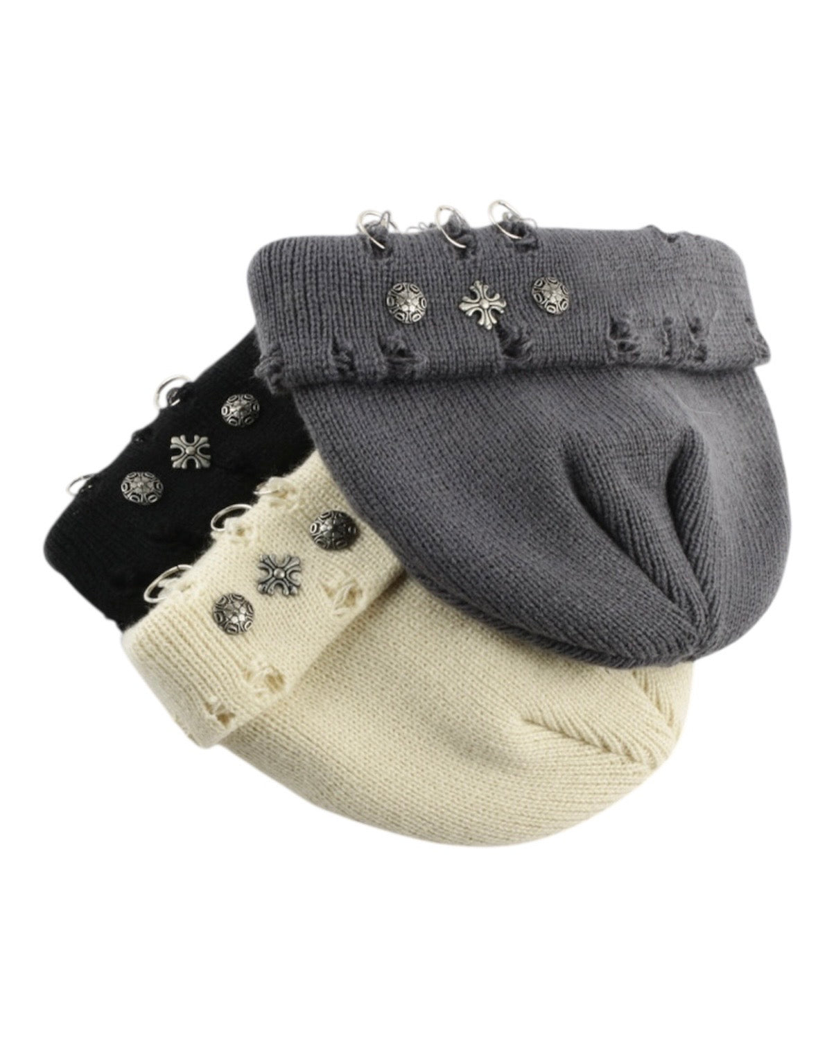 Distressed Knit Beanie mry002206