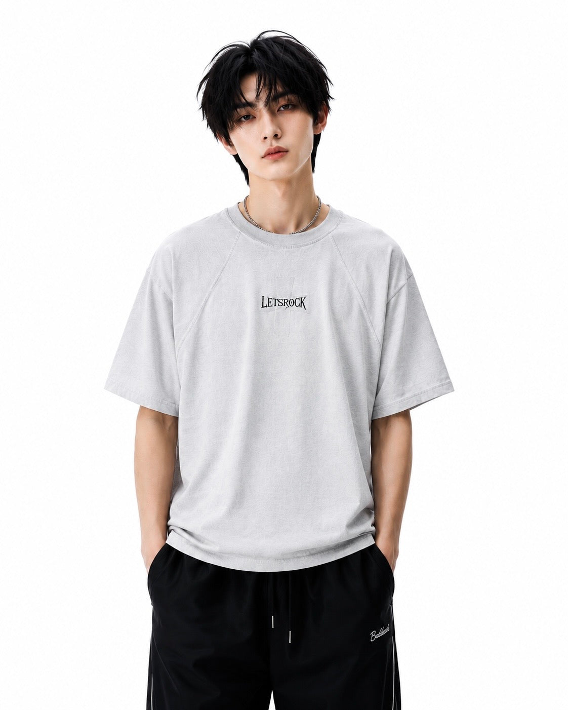 【トップス】ウォッシュドクロスロゴTシャツ mry002399