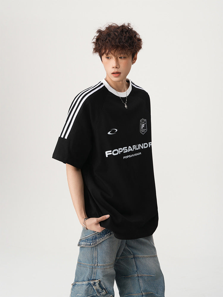 【3color】Fopsarundr Varsity Stripe Jersey T-Shirt mry001710