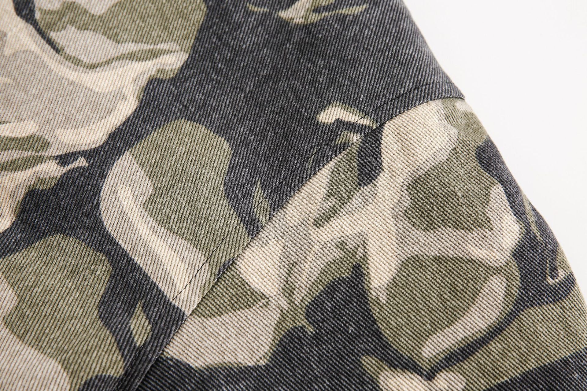 Camo Fur-Lined Hooded Jacket mry001848