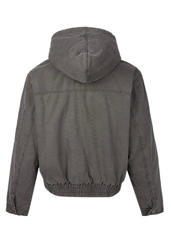【評価★4.8以上／2color】Street Grey Hooded Fur Jacket mry001939