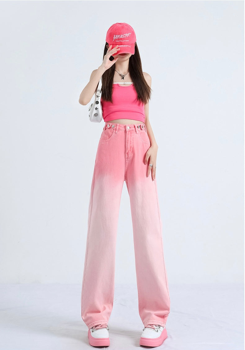【2color】Gradient Wide-Leg Jeans mry001749