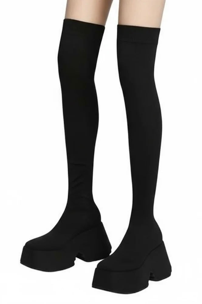 【評価★4.8以上／ベストセラー／２種類】ボリュームソールブーツ mry001518