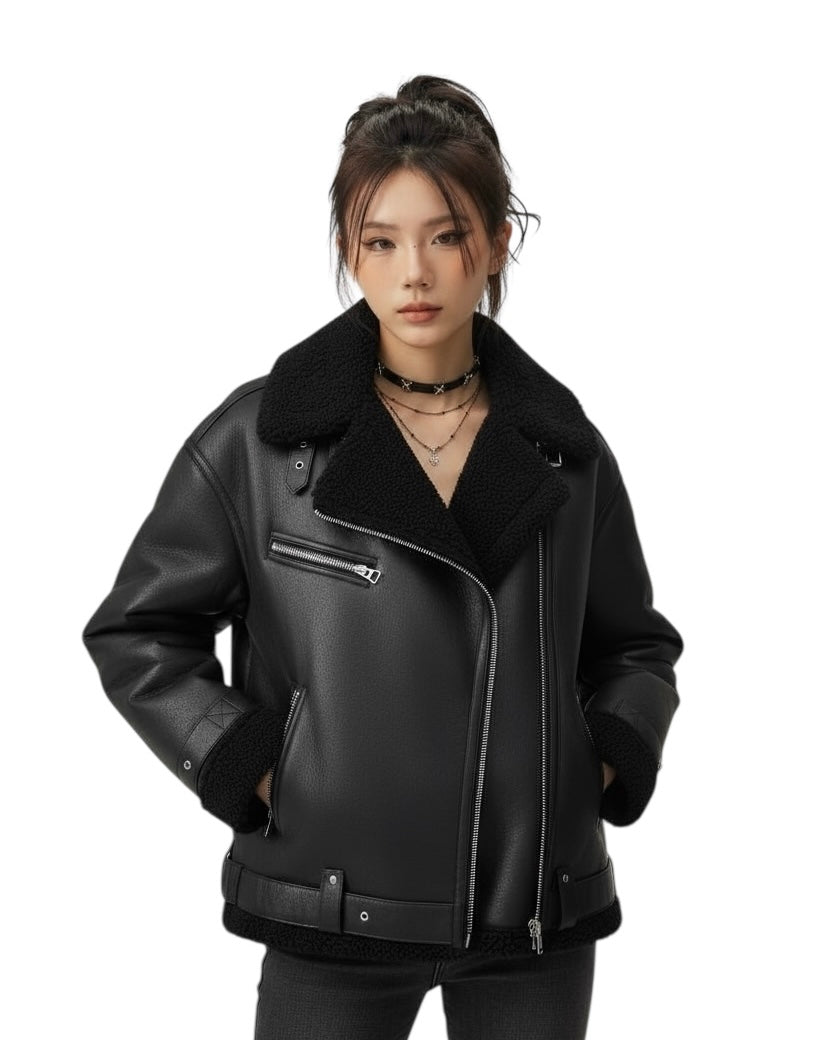 ムートンライダースジャケット mry001531