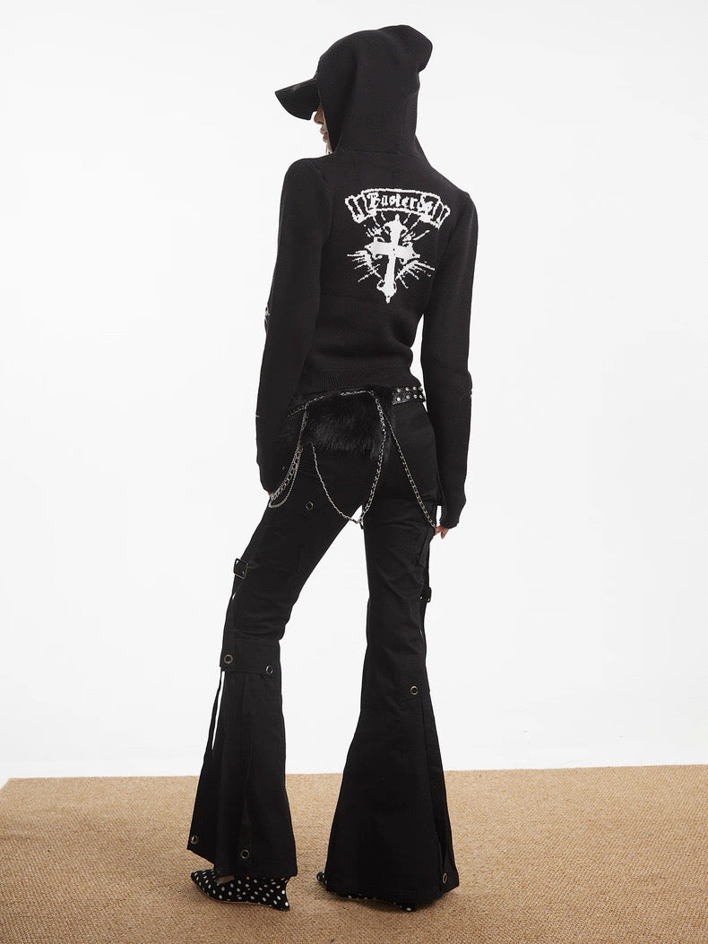 【評価★4.8以上／Top】Gothic Knit Zip Jacket mry001930