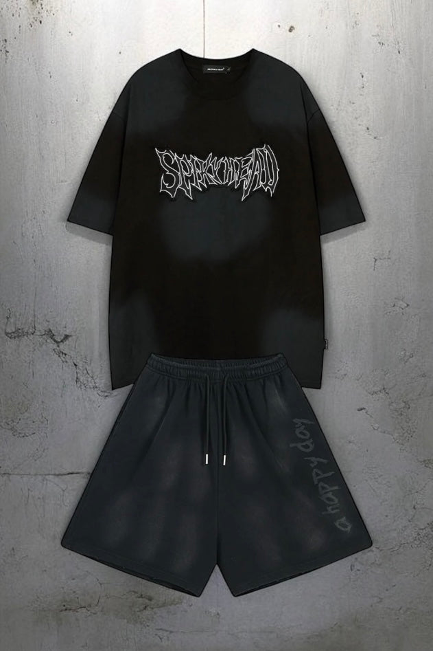 《レビュー高評価4.9💬✨》 2color 大バズりUNISEX FADE GRAPHIC SET-UP mry001756