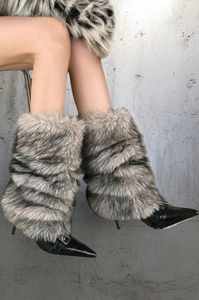 Fluffy Heel Boots mry002005