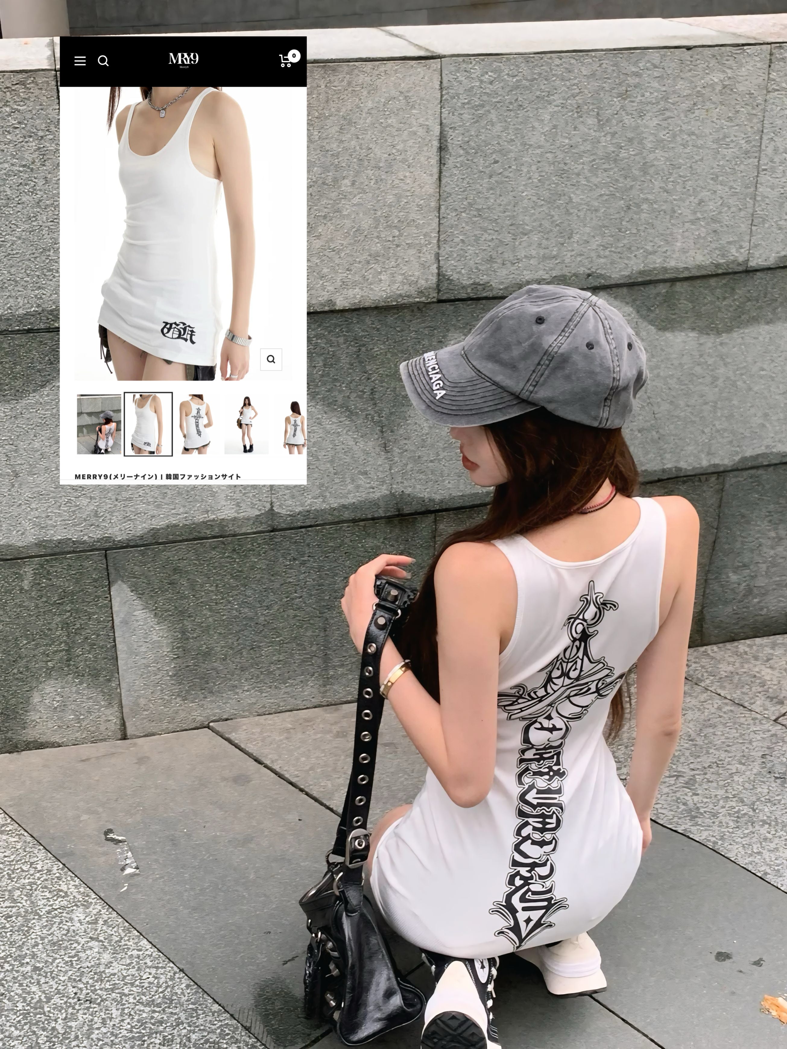 Tattoo Blade Stretch Tank Top mry001722