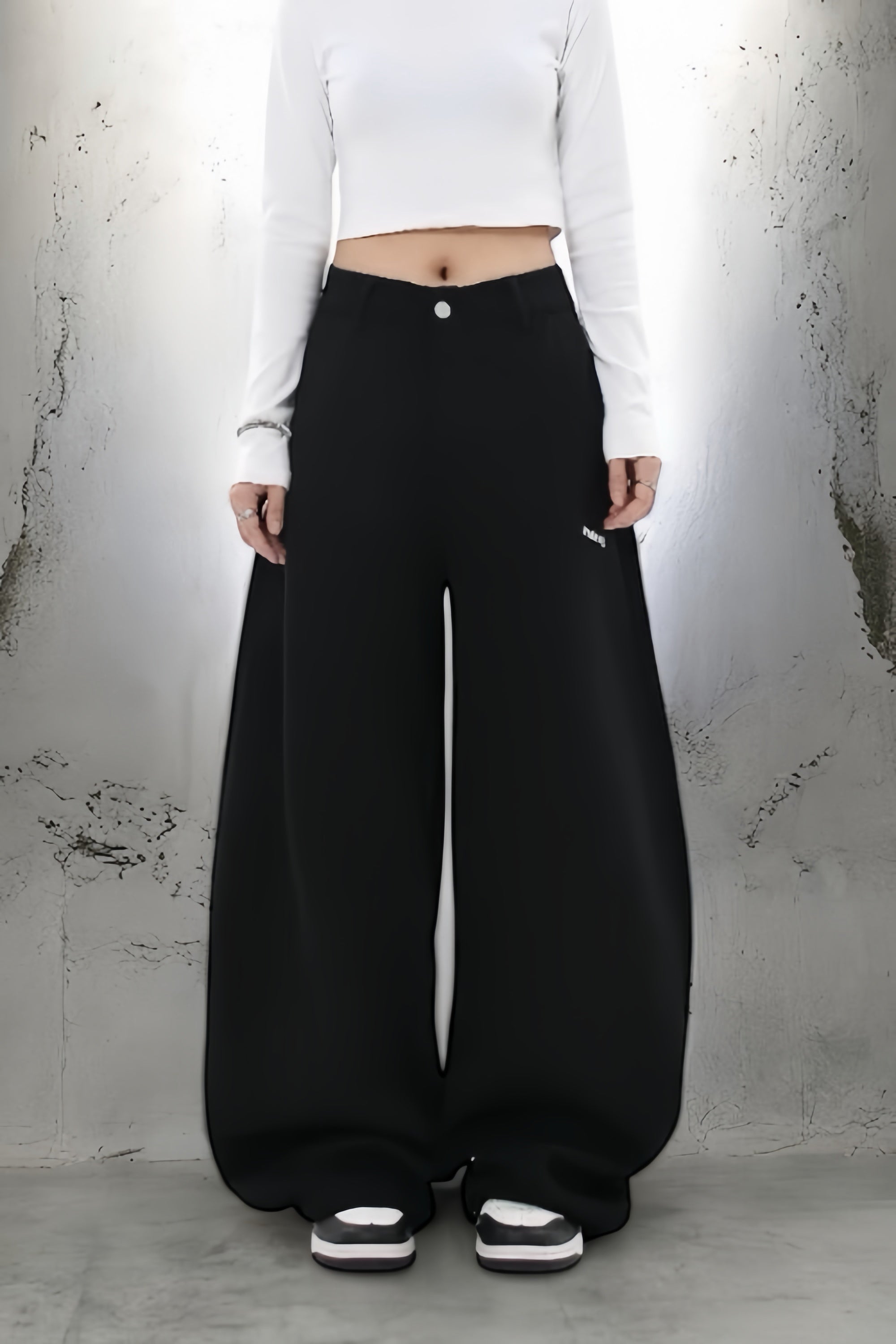 【YURU:FIT】Belt Loop Loose Fit Sweatpants mry001866