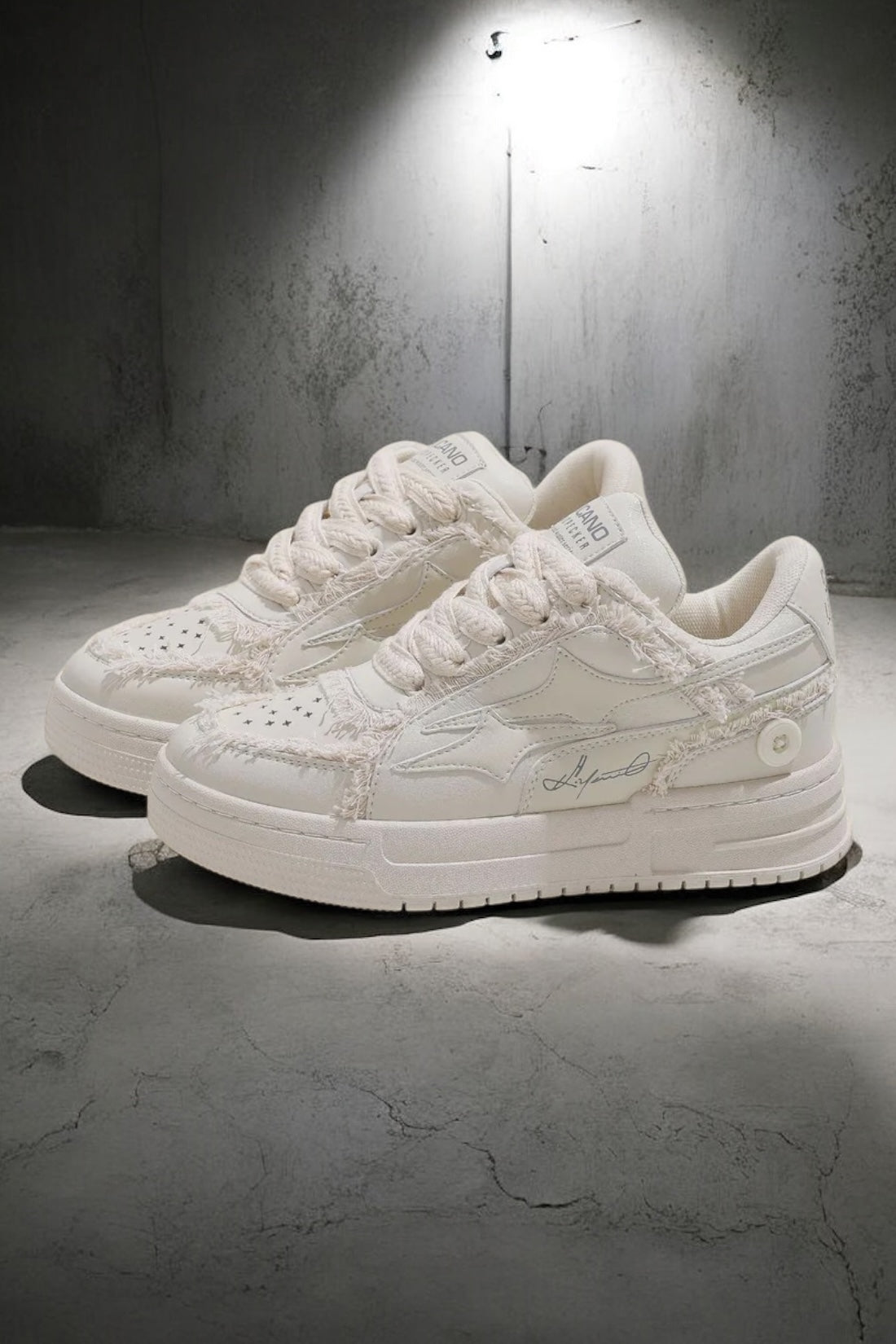 【2color】Ivory Edge Fray Sneakers mry001754