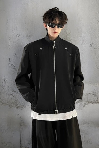 Structured Stand Collar Jacket mry002227