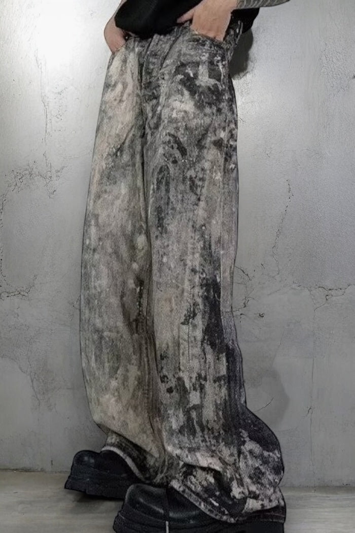 【Unisex】Retro Vintage Denim Pants mry001339