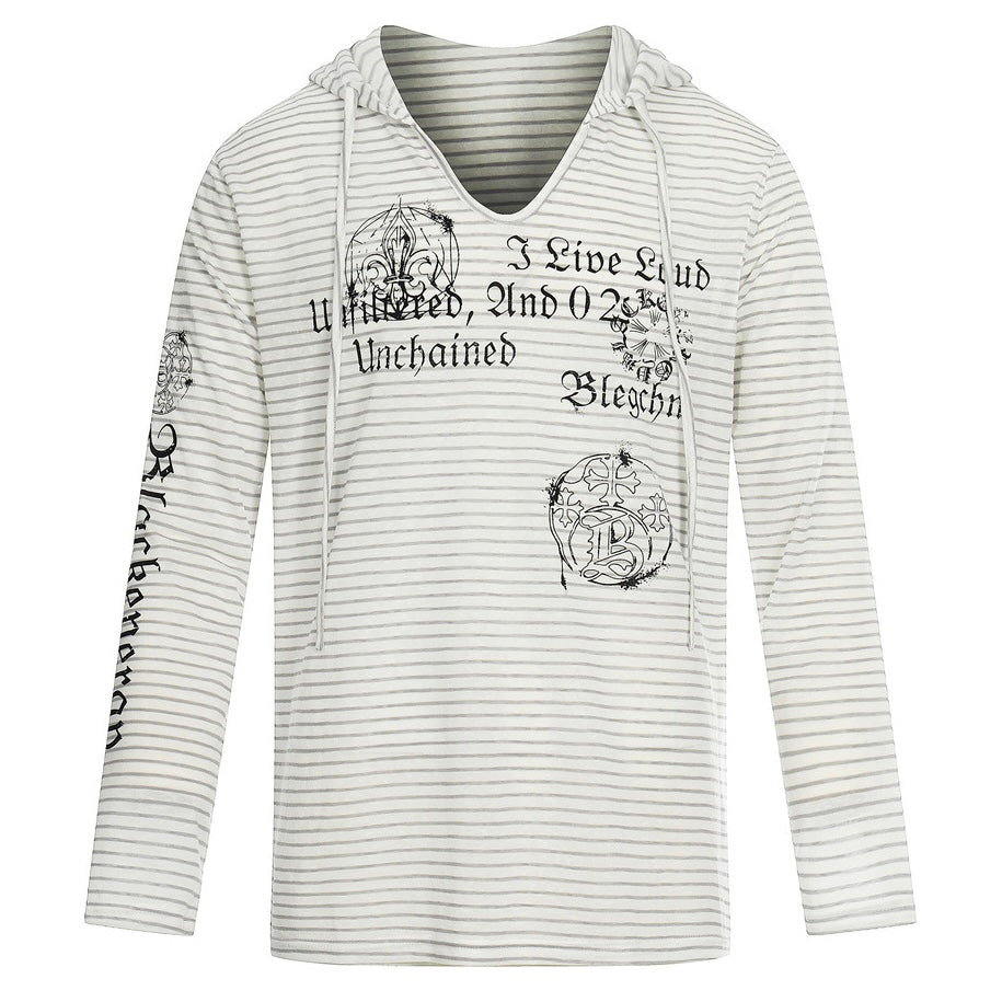 【新作】ゴシックストライプ オーバーサイズTシャツ mry002794