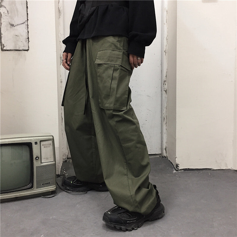 ワイドレッグカーゴパンツ　ユニセックス sle000343