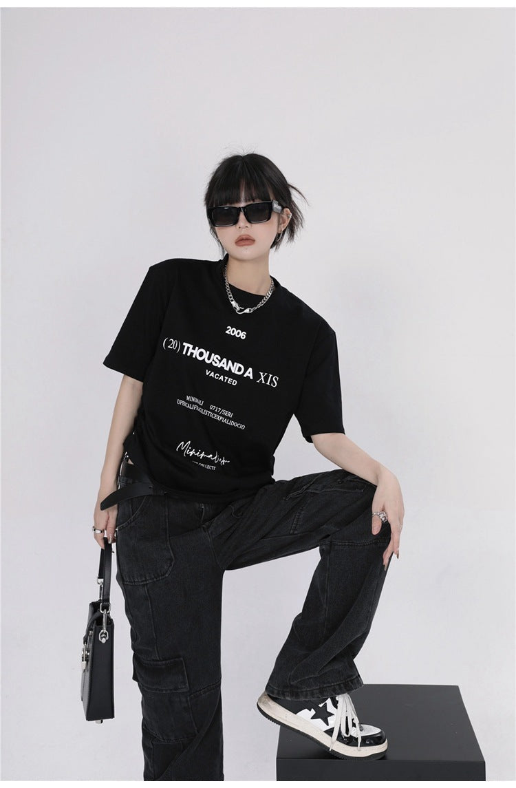 2023SS ホットガール 韓国ストリート Tシャツ サマーファッション mry000710