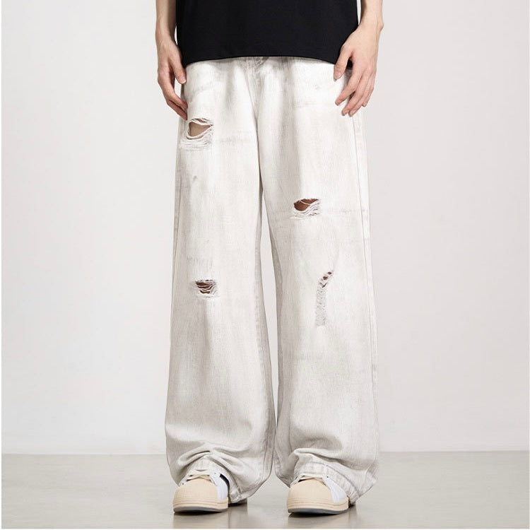 Vintage Damage Denim Wide Pants  mry001356