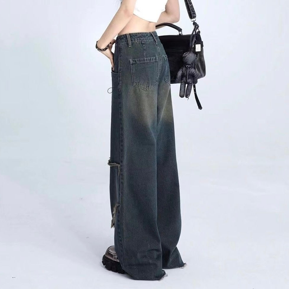 Star Patch Wide-Leg Denim mry001610