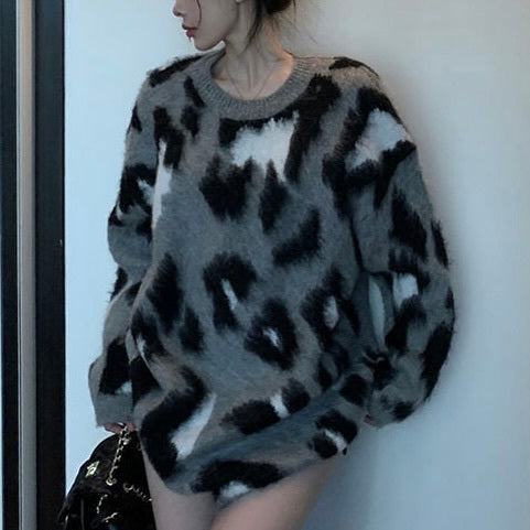 モダンアートモヘアセーター mry001566