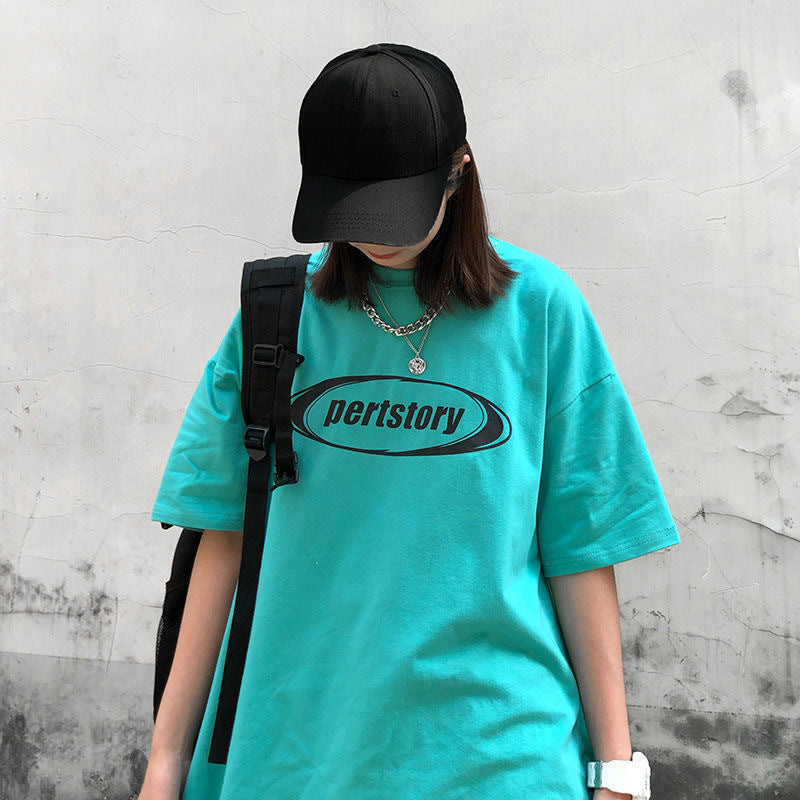 【送料無料】2023SS 半袖Tシャツ 韓国ストリート ルーズ ビッグTシャツ 韓国ストリート 韓国カジュアル  mry000778