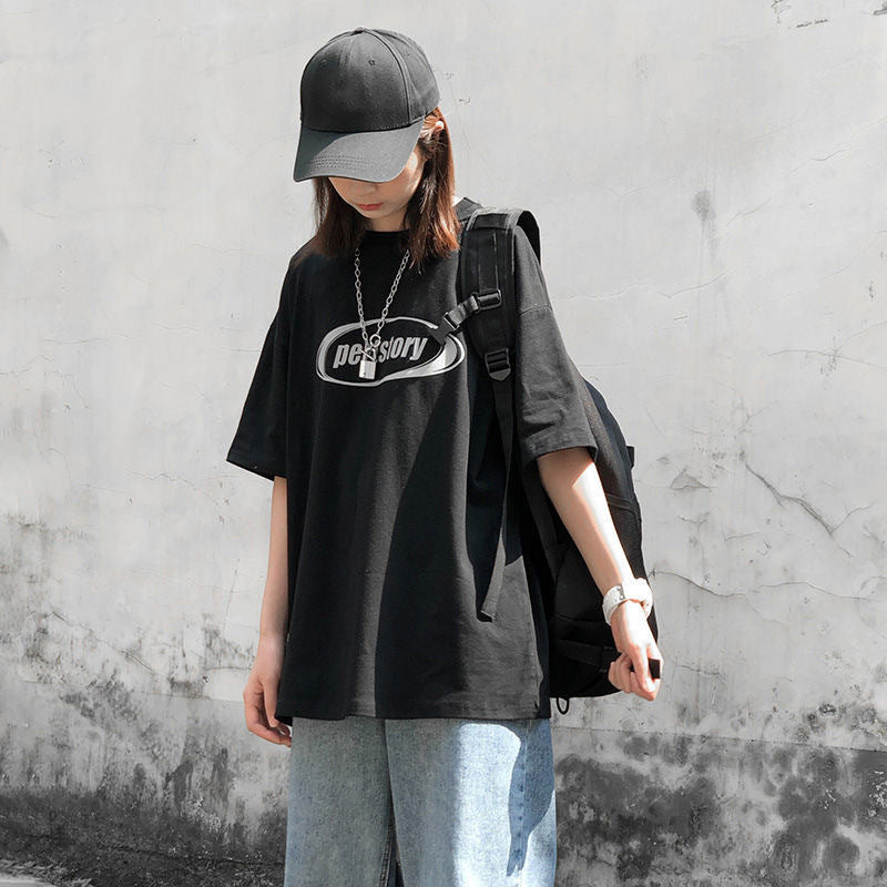 【送料無料】2023SS 半袖Tシャツ 韓国ストリート ルーズ ビッグTシャツ 韓国ストリート 韓国カジュアル  mry000772