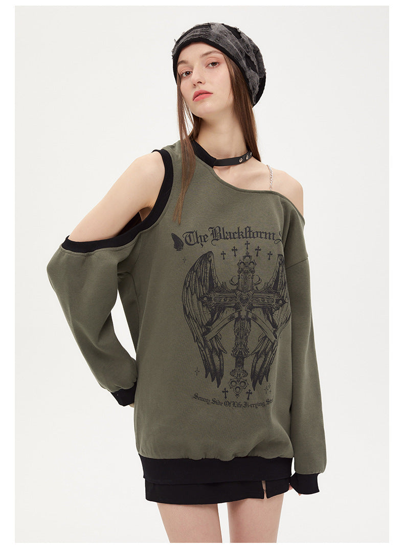 【特別価格/2color】American Retro Velvet Top  mry000998