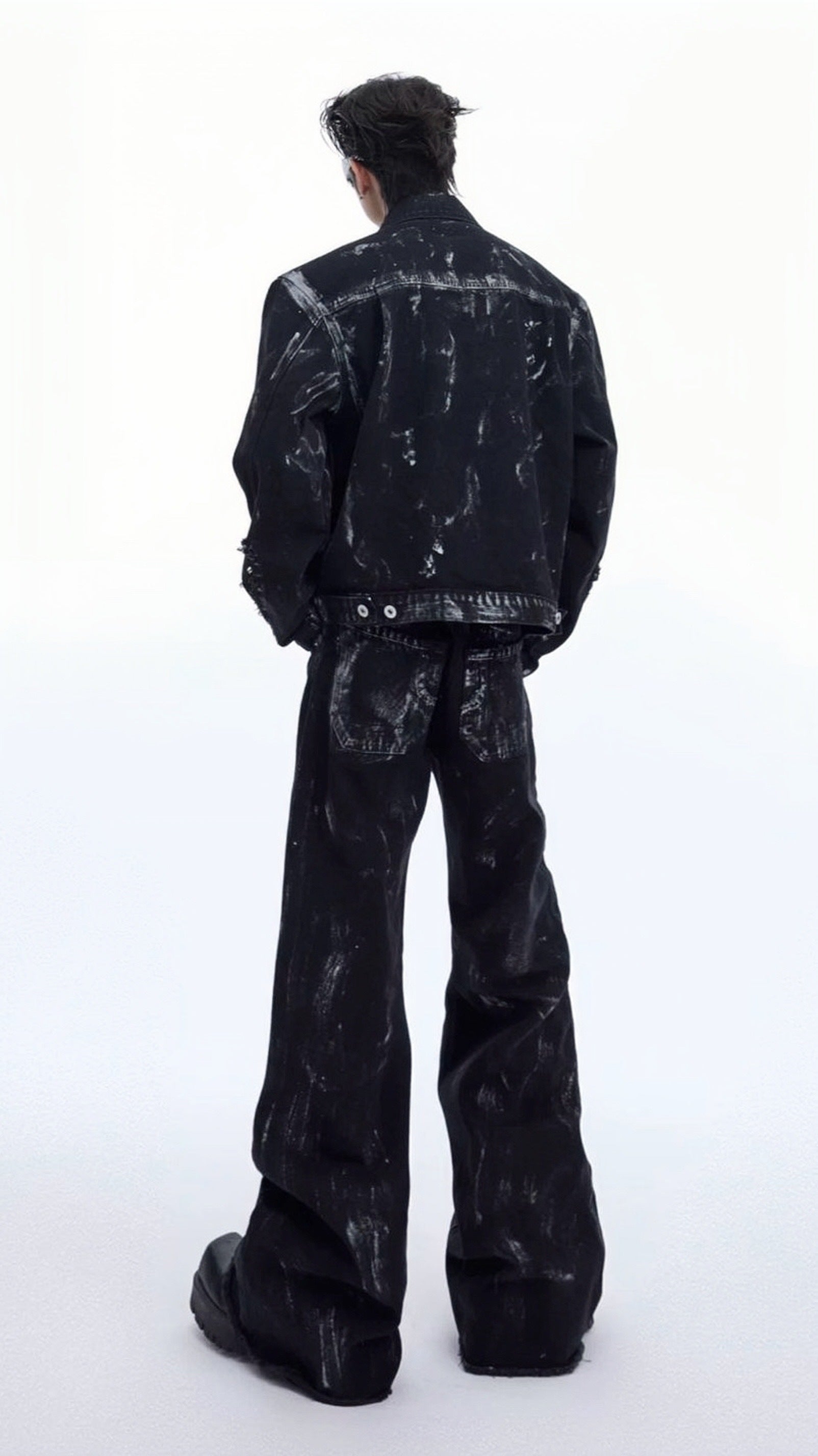 【特別価格/Set-Up】Edge Noir Denim Set-Up
