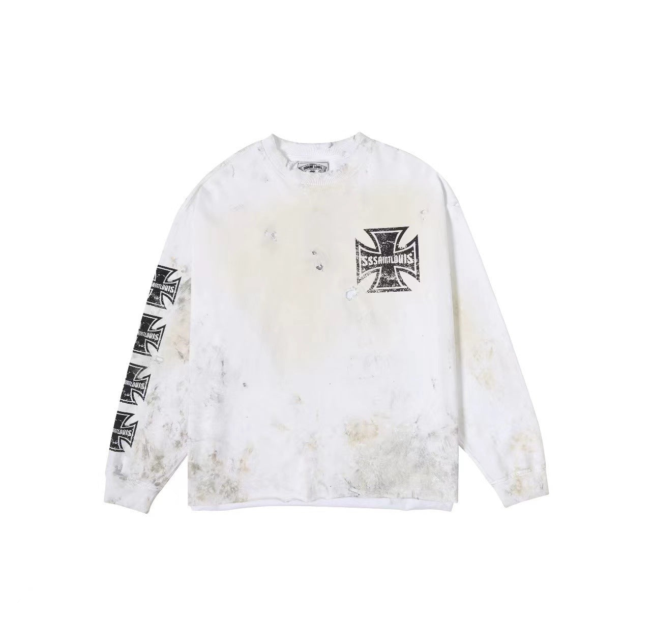 【2color/Hot Item】Cross Motif Long T-Shirt  mry001466