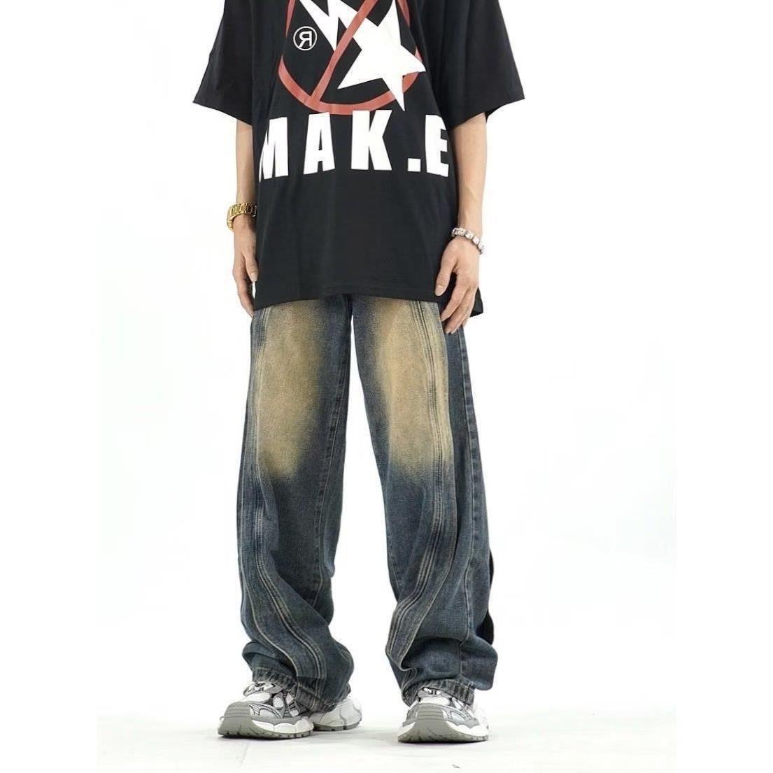 【2color】American Retro Denim Jeans  mry000986