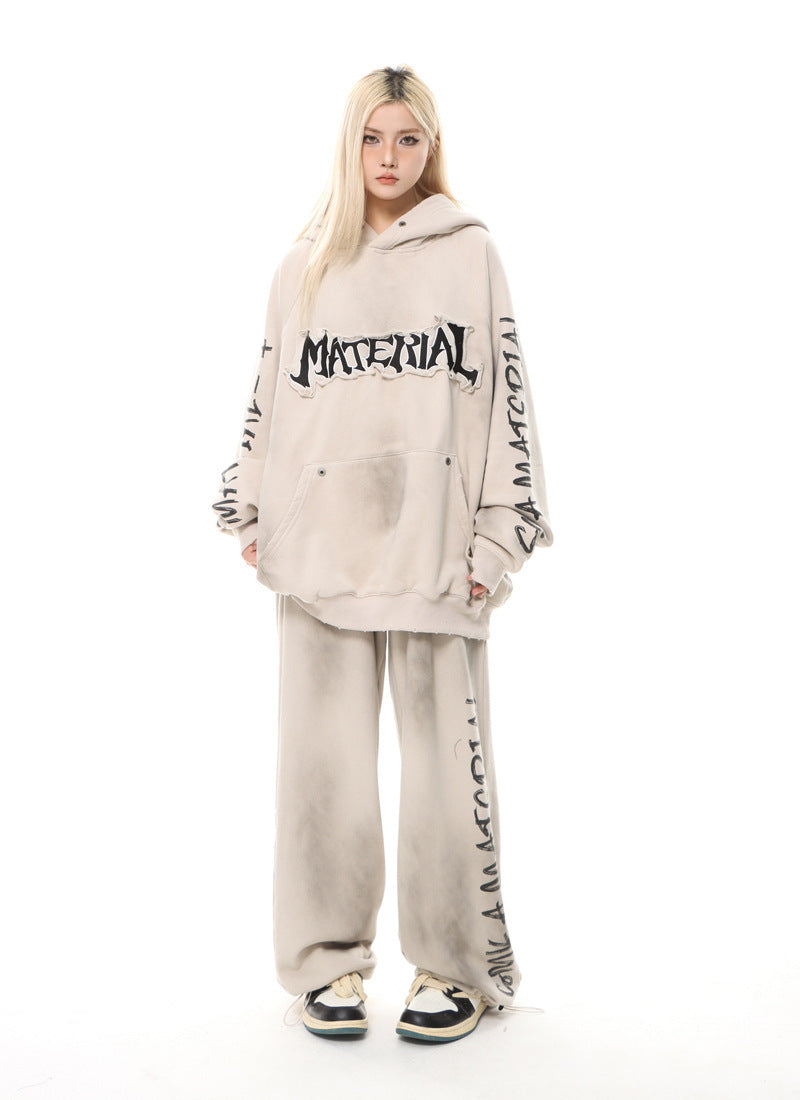 特別価格 / Set-Up】Unisex Damage Dolman Set-Up mry001645