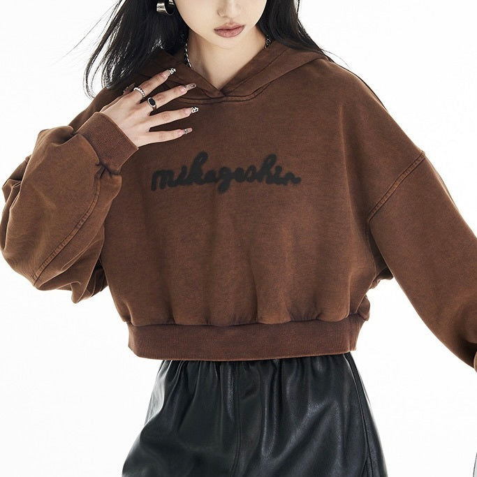 【高品質】2カラー展開  韓国ストリート  デニム生地パーカー mry001066