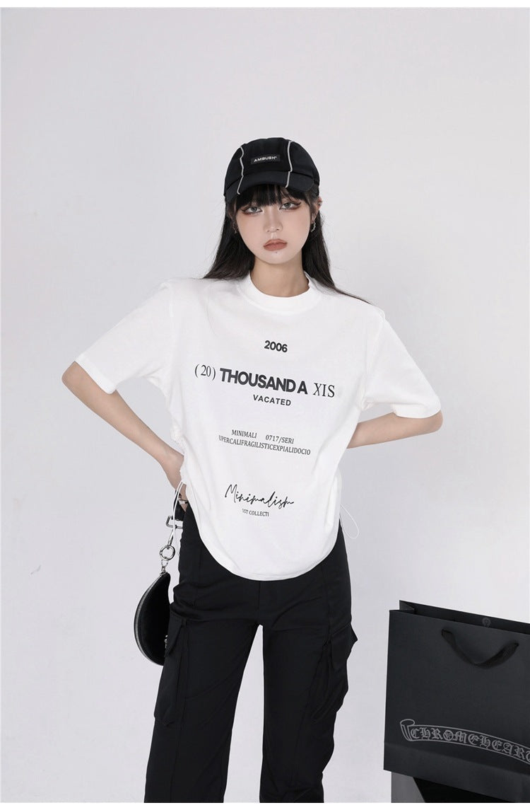 2023SS ホットガール 韓国ストリート Tシャツ サマーファッション  mry000709