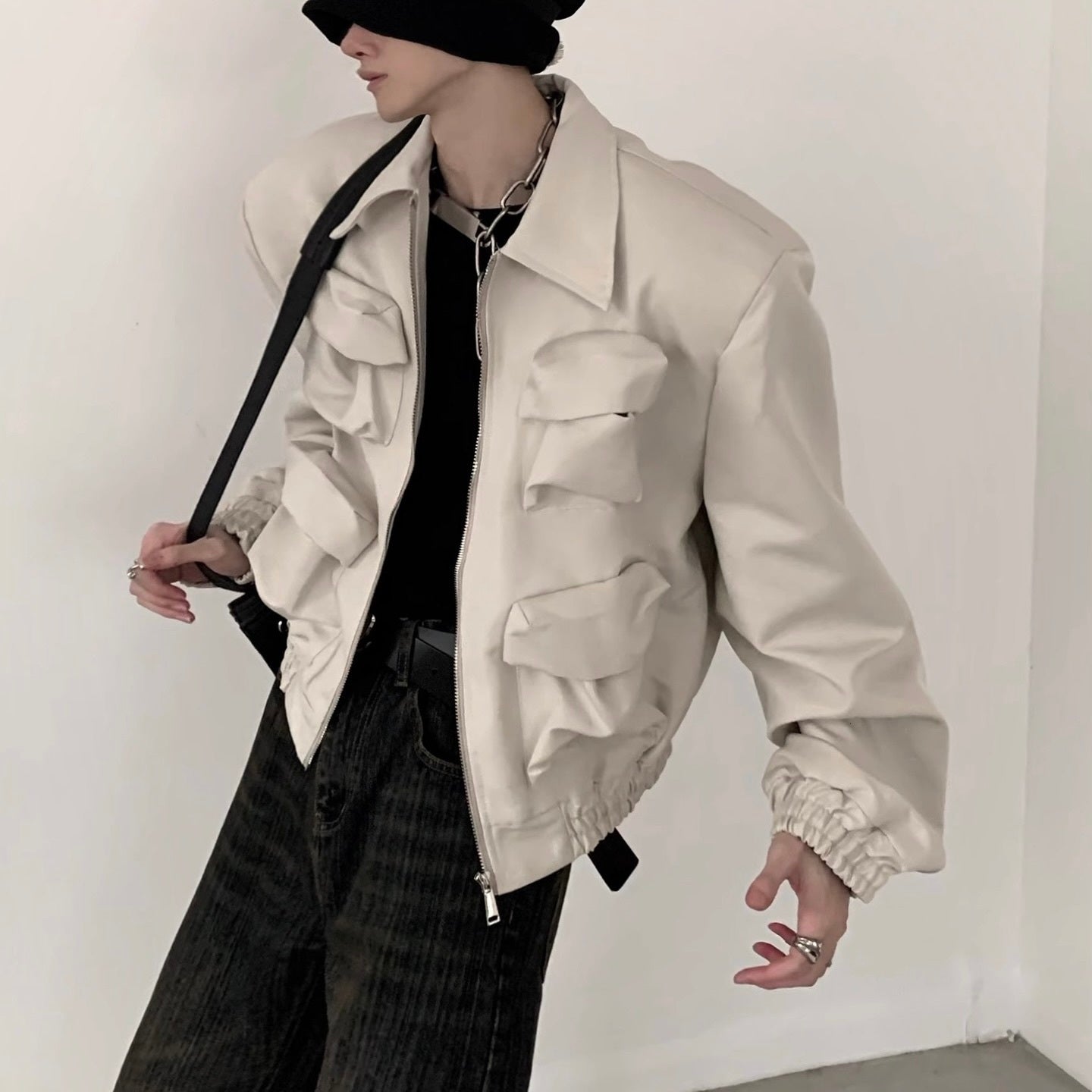 【2color】 Casual Zip-Up Jacket  mry001246