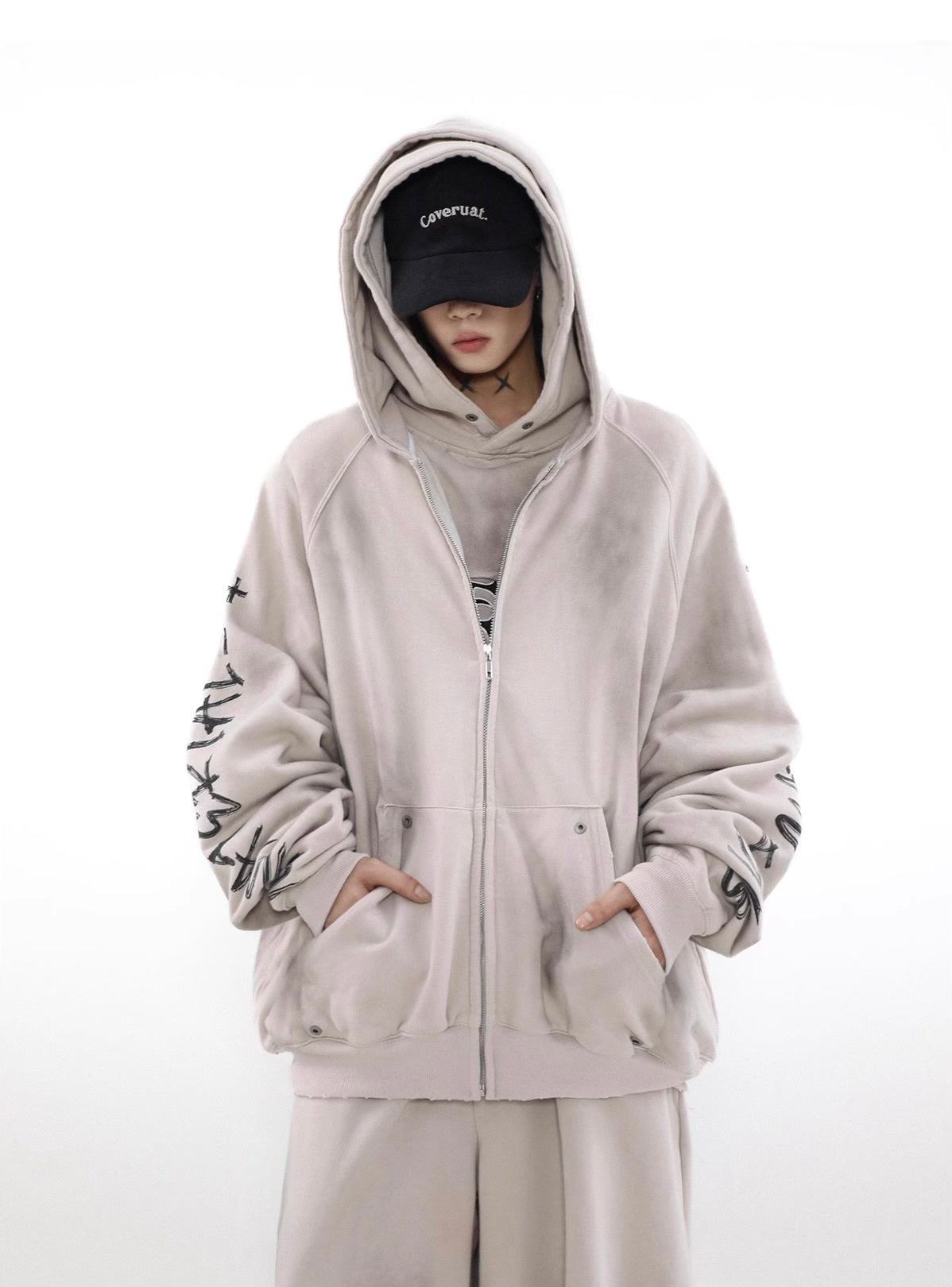 【特別価格 / Set-Up】Unisex Damage Dolman Set-Up mry001585