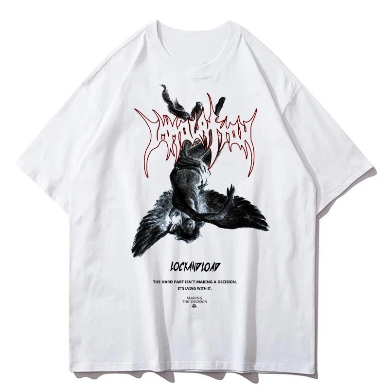 【送料無料】2カラー展開 2023SS ストリート エンジェル 半袖Tシャツ 韓国カジュアル 韓国ストリート　mry000850